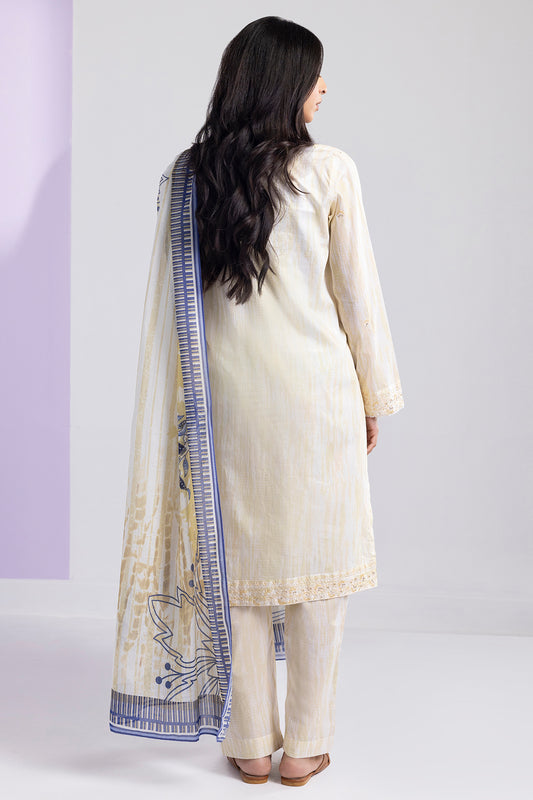 Embroidered Kurta Dupatta Trouser - 2008