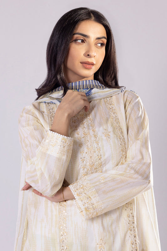 Embroidered Kurta Dupatta Trouser - 2008