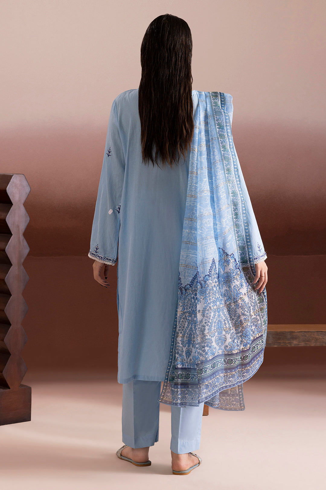 Embroidered Kurta Dupatta Trouser - 2021