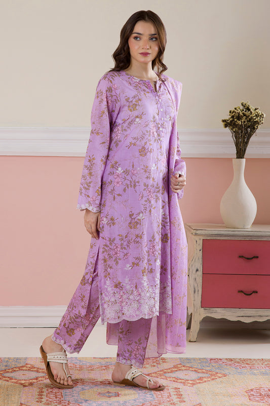Embroidered Kurta Dupatta Trouser - 2022