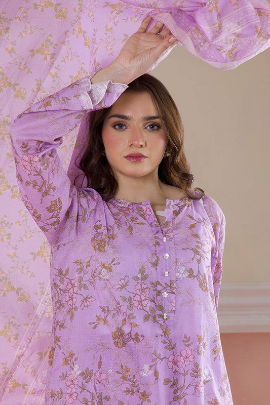 Embroidered Kurta Dupatta Trouser - 2022
