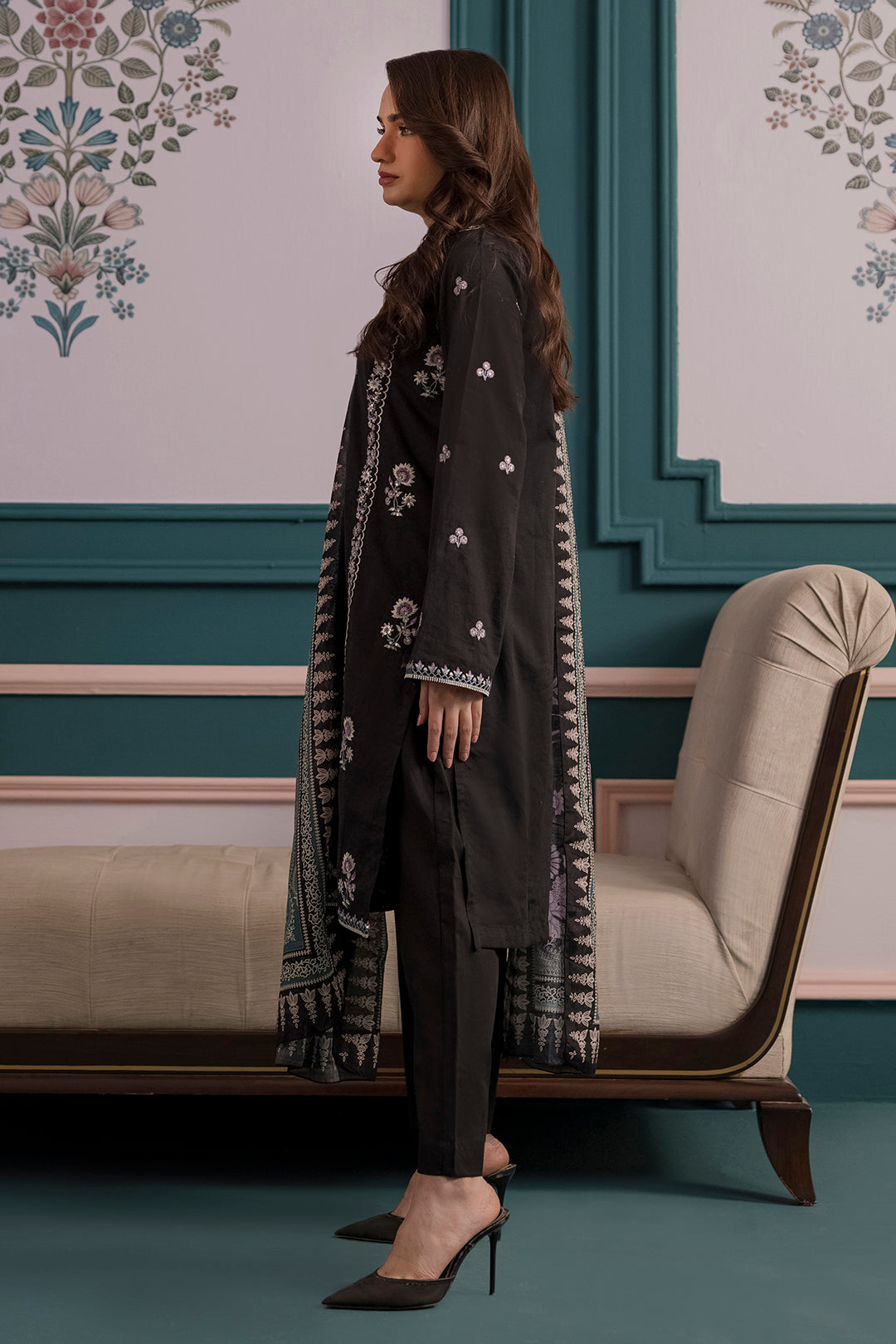Embroidered Kurta Dupatta Trouser - 2023