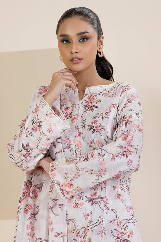 Embroidered Kurta Dupatta Trouser - 2058
