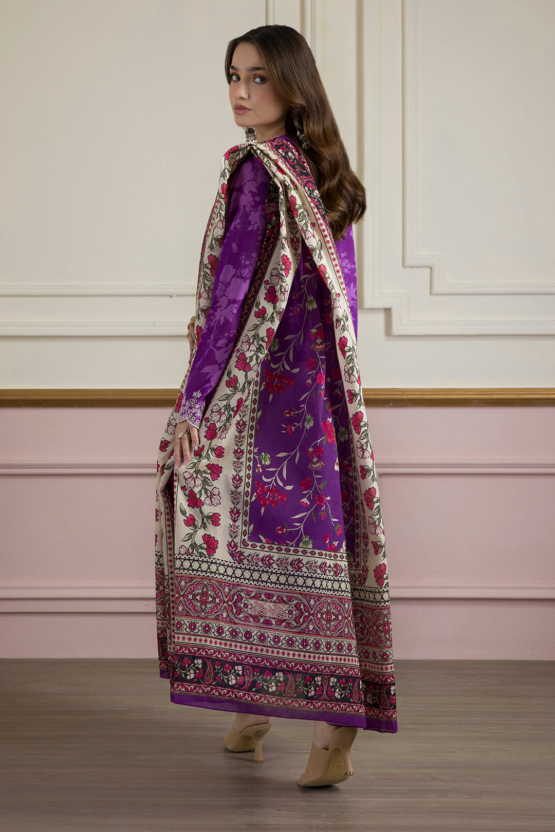 Embroidered Kurta Dupatta Trouser - 2059