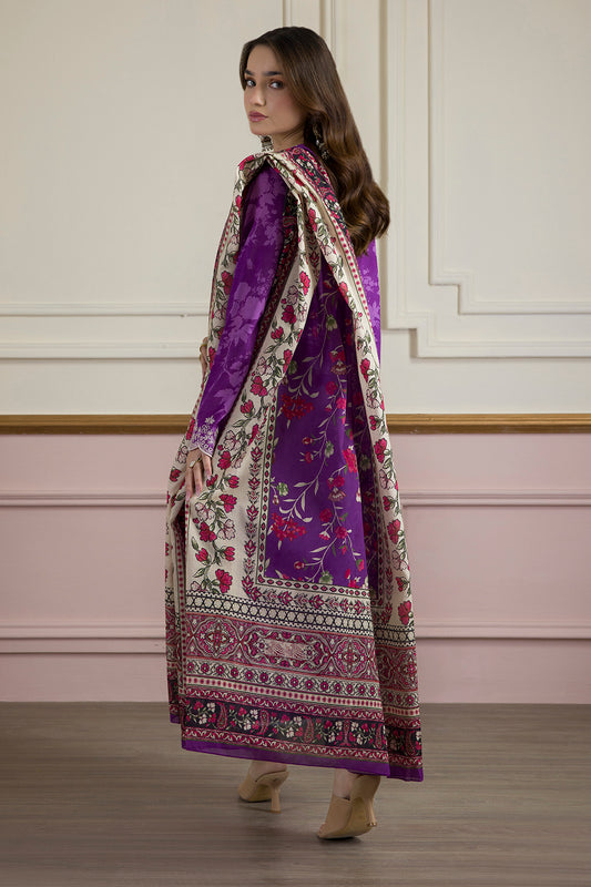 Embroidered Kurta Dupatta Trouser - 2059