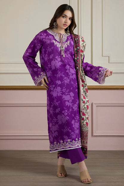 Embroidered Kurta Dupatta Trouser - 2059