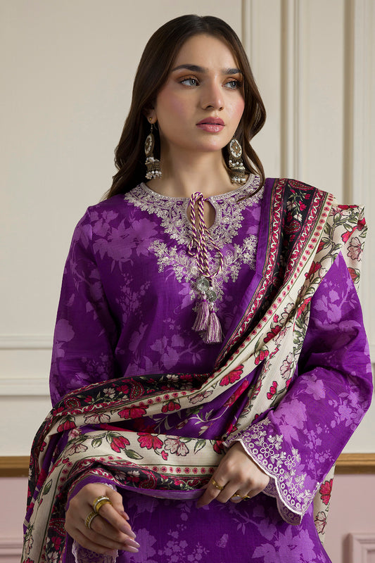 Embroidered Kurta Dupatta Trouser - 2059