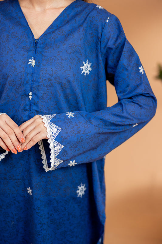 Embroidered Kurta Dupatta Trouser - 2109