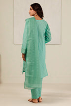 Embroidered Kurta Dupatta Trouser - 2111
