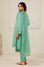 Embroidered Kurta Dupatta Trouser - 2111
