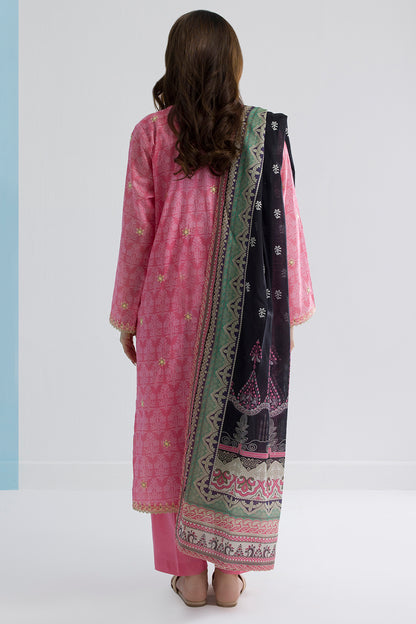 Embroidered Kurta Dupatta Trouser - 2198