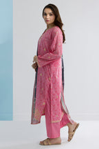 Embroidered Kurta Dupatta Trouser - 2198