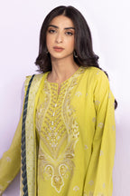 Embroidered Kurta Dupatta Trouser - 2203
