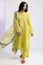 Embroidered Kurta Dupatta Trouser - 2203