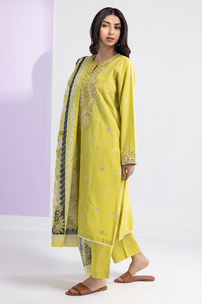 Embroidered Kurta Dupatta Trouser - 2203