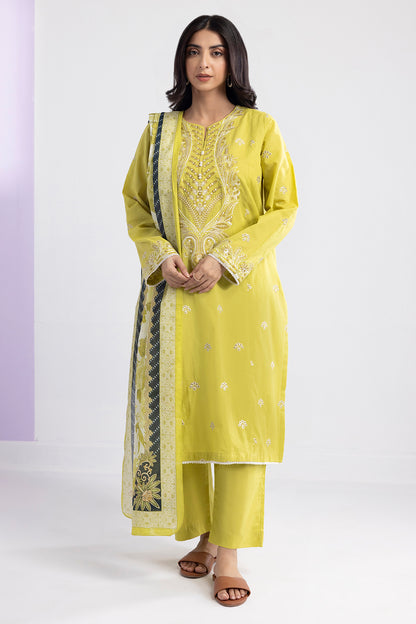 Embroidered Kurta Dupatta Trouser - 2203