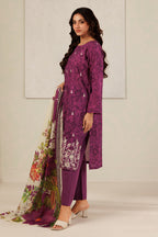 Embroidered Kurta Dupatta Trouser - 2261