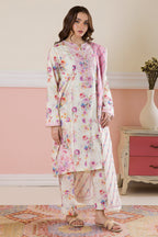 Embroidered Kurta Dupatta Trouser - 2262