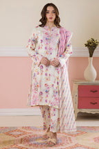 Embroidered Kurta Dupatta Trouser - 2262