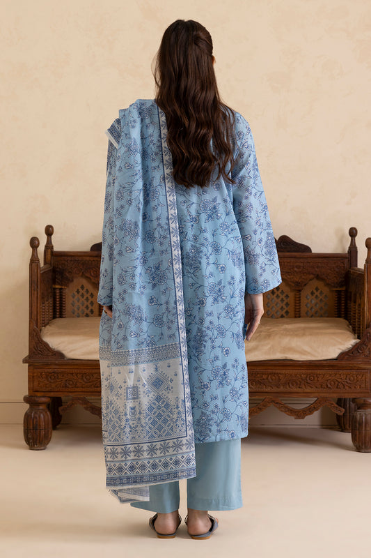 Embroidered Kurta Dupatta Trouser - 2265