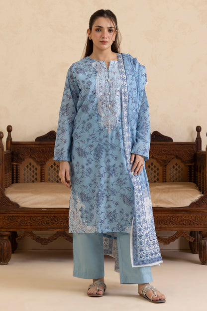 Embroidered Kurta Dupatta Trouser - 2265