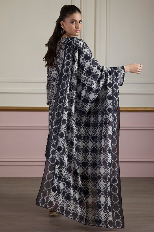 Embroidered Kurta Dupatta Trouser - 2313