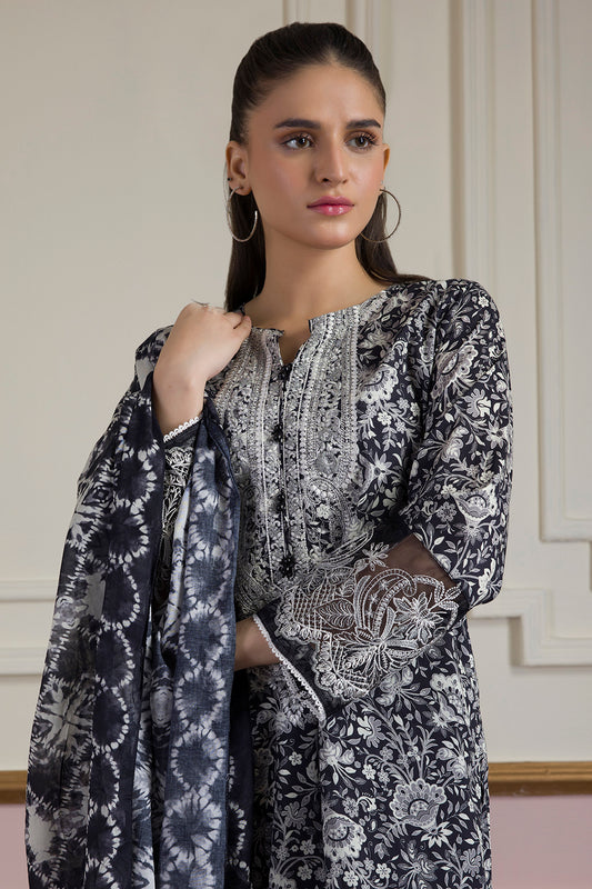 Embroidered Kurta Dupatta Trouser - 2313