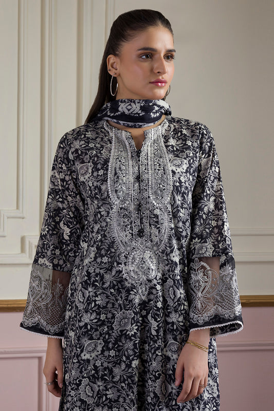 Embroidered Kurta Dupatta Trouser - 2313