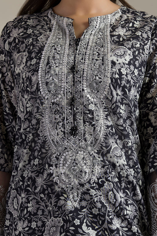 Embroidered Kurta Dupatta Trouser - 2313