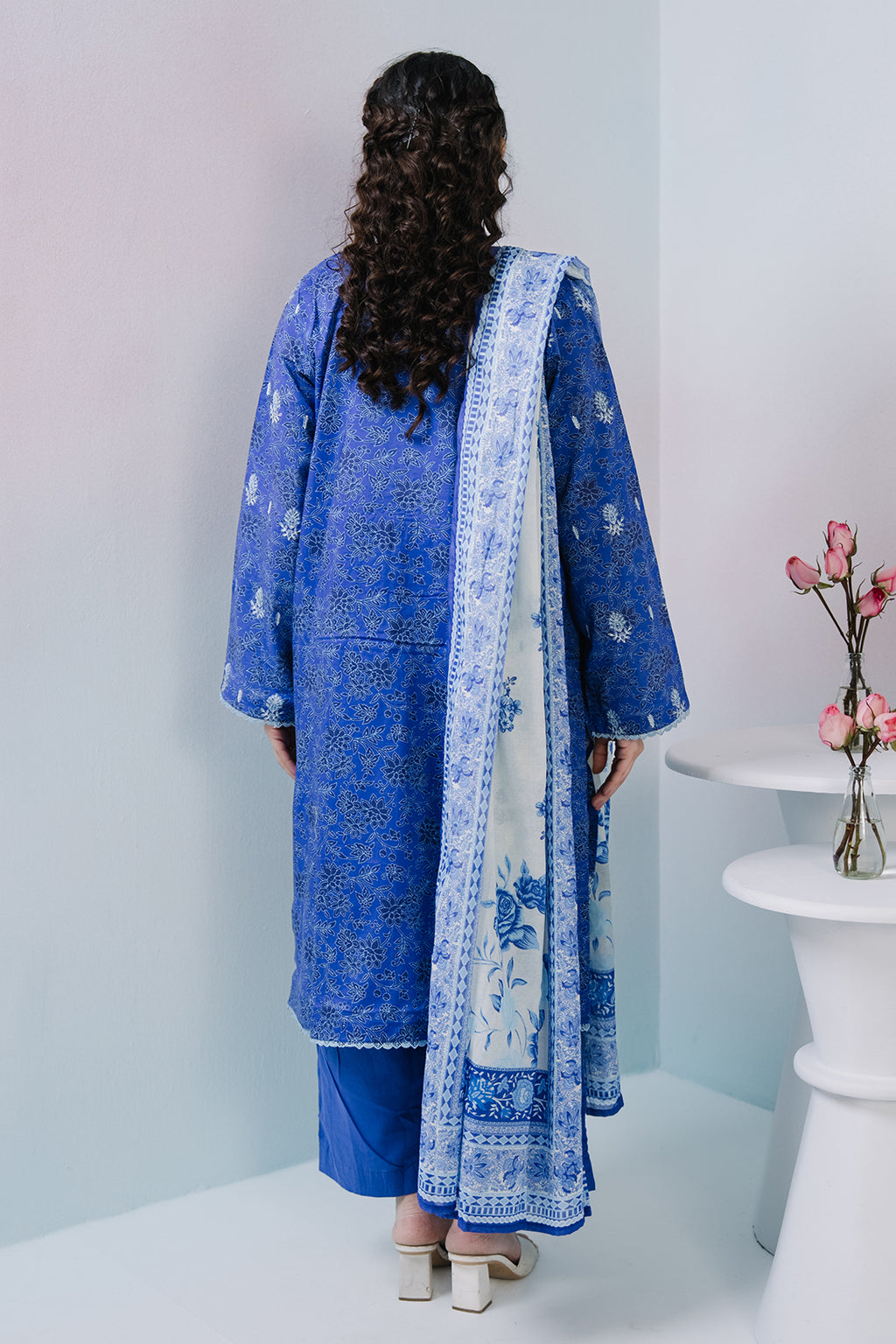 Embroidered Kurta Dupatta Trouser - 2315