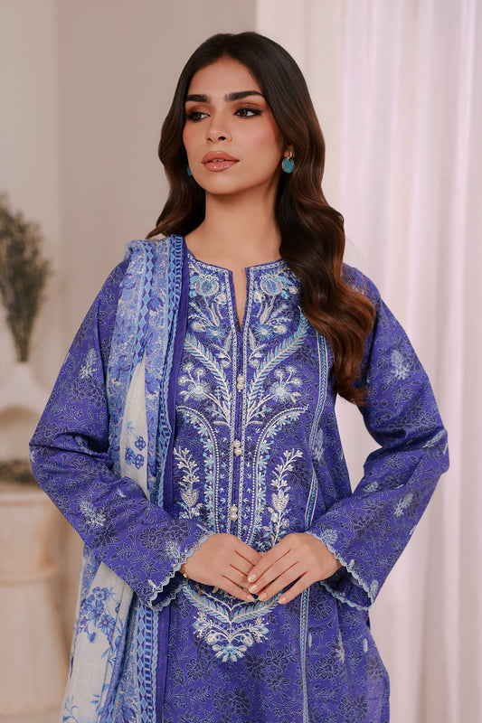 Embroidered Kurta Dupatta Trouser - 2315