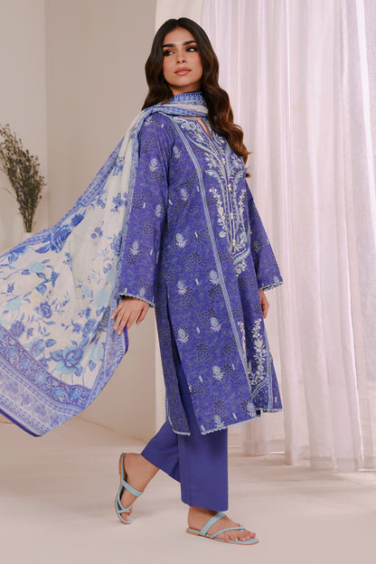 Embroidered Kurta Dupatta Trouser - 2315