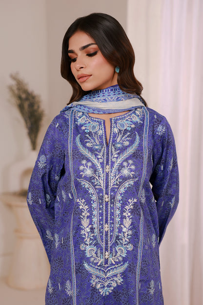 Embroidered Kurta Dupatta Trouser - 2315