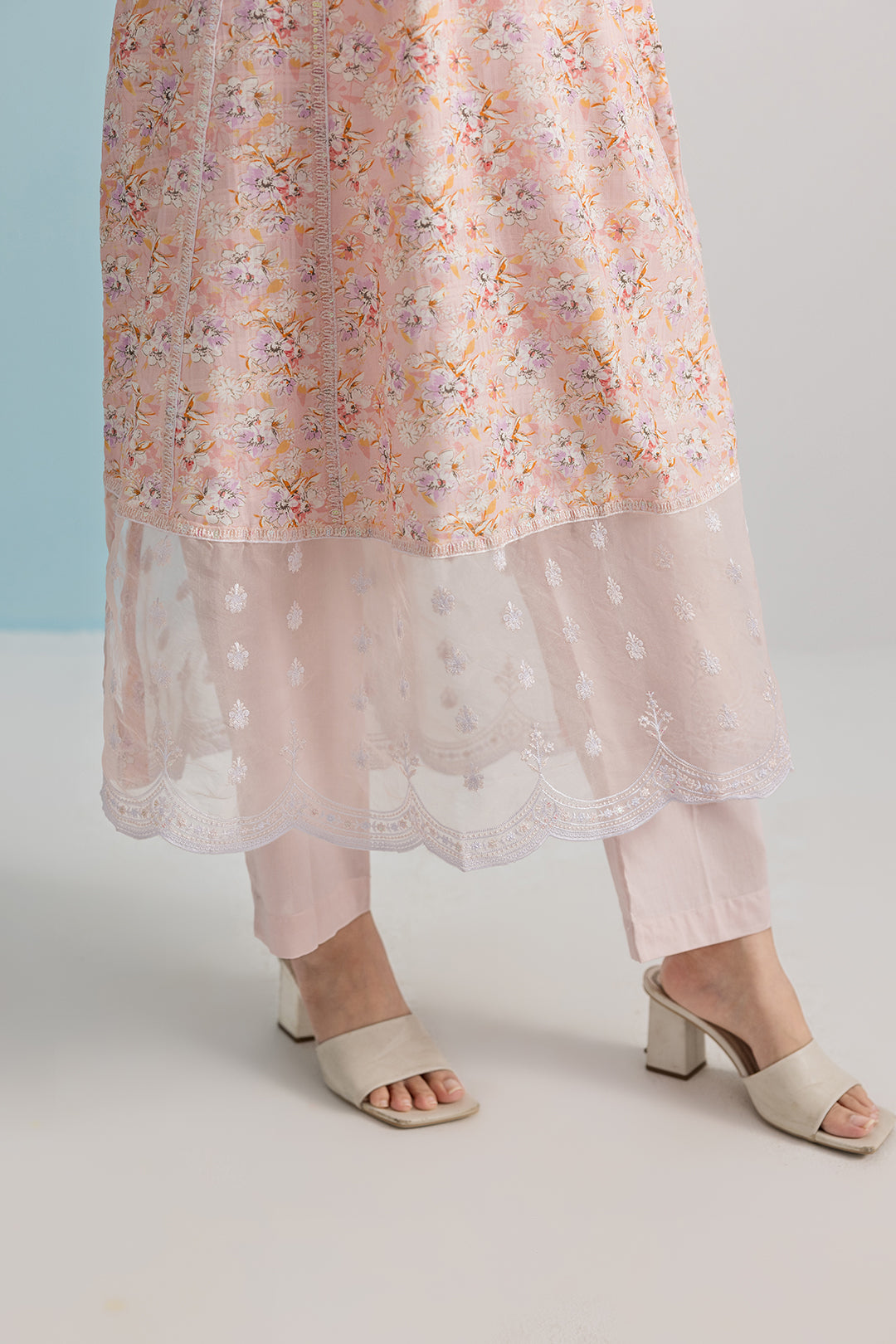 Embroidered Kurta Dupatta Trouser - 2504