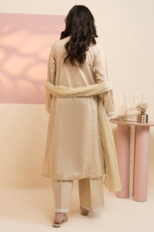 Embroidered Kurta Dupatta Trouser - 2505