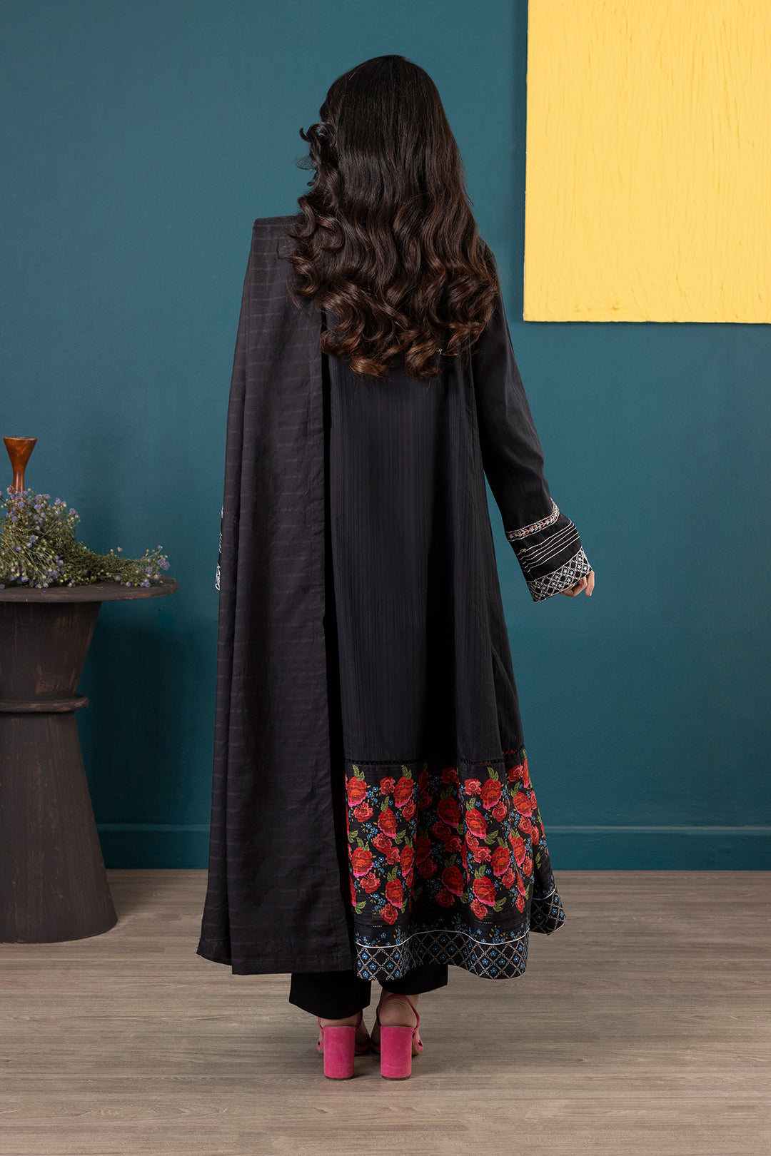 Embroidered Kurta Dupatta Trouser - 2515