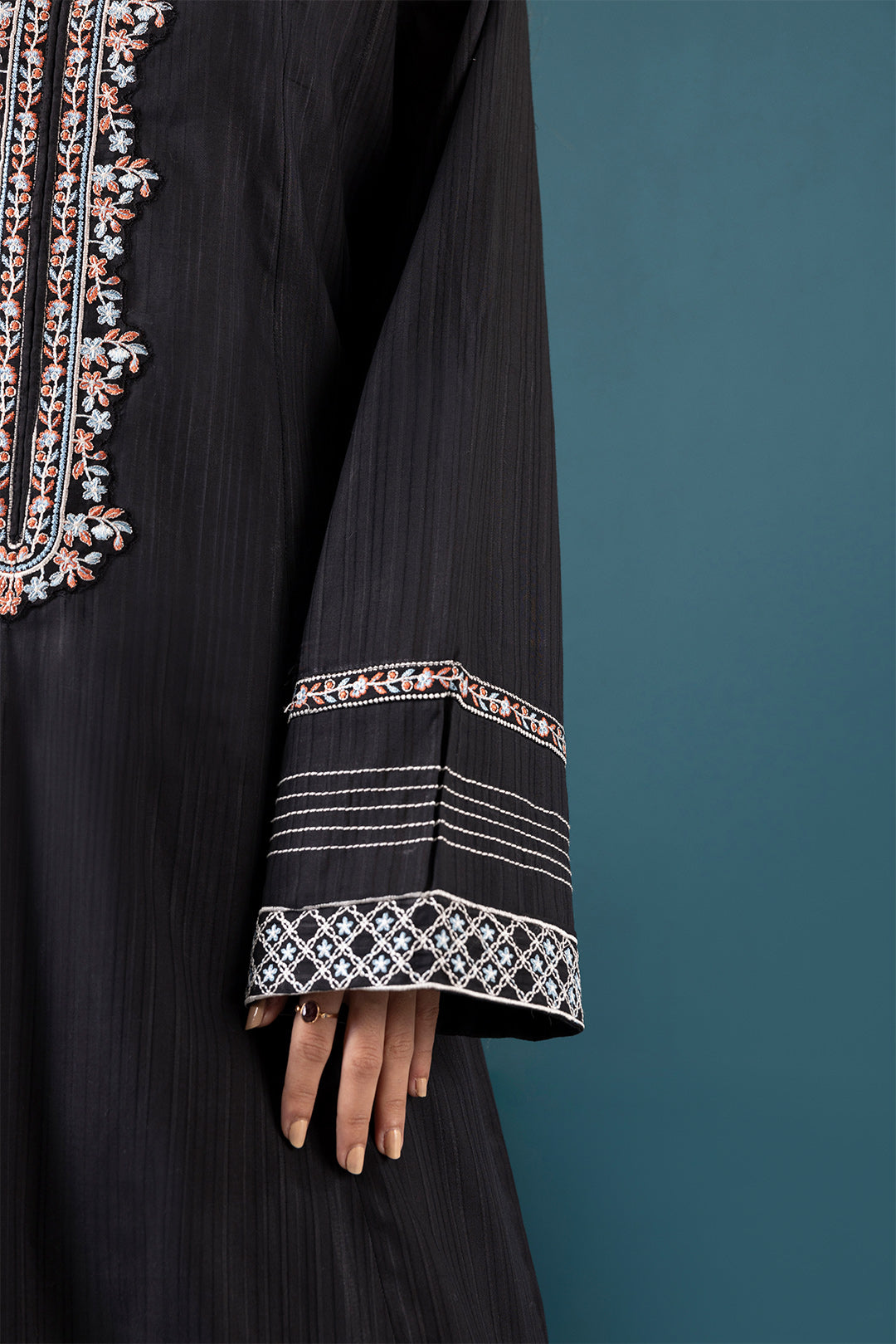 Embroidered Kurta Dupatta Trouser - 2515