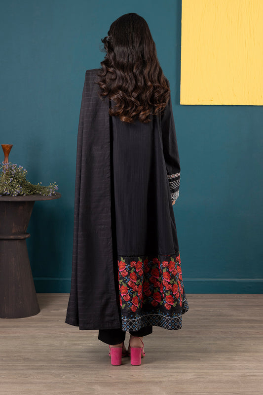 Embroidered Kurta Dupatta Trouser - 2515