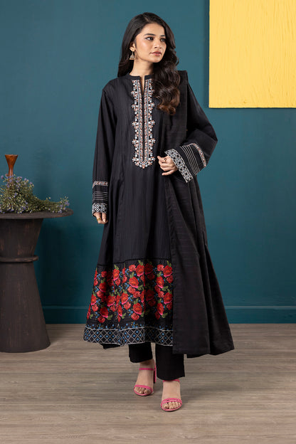 Embroidered Kurta Dupatta Trouser - 2515