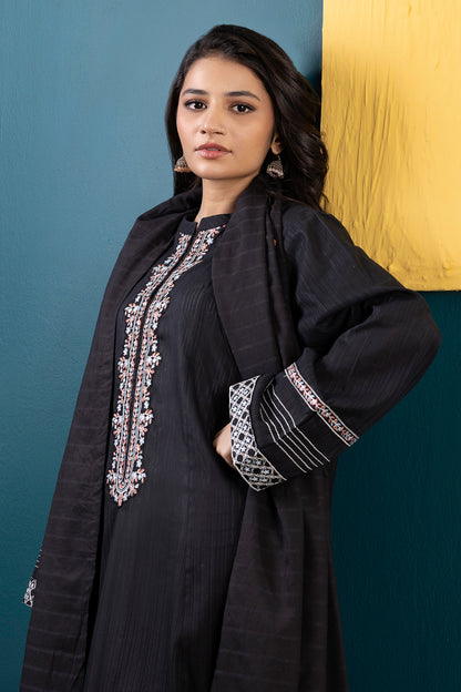 Embroidered Kurta Dupatta Trouser - 2515