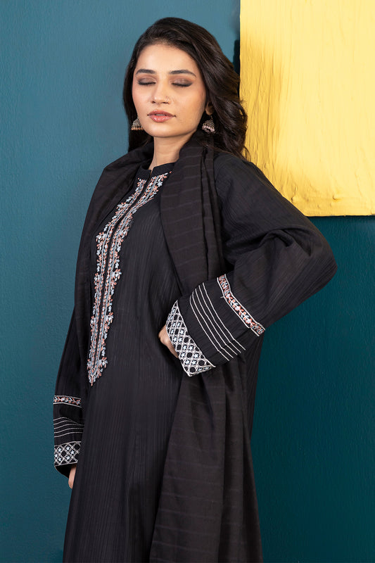 Embroidered Kurta Dupatta Trouser - 2515