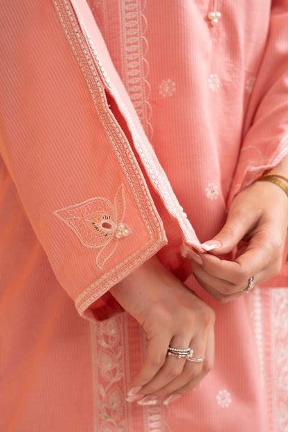 Embroidered Kurta Dupatta Trouser - 2523