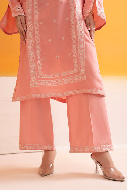 Embroidered Kurta Dupatta Trouser - 2523