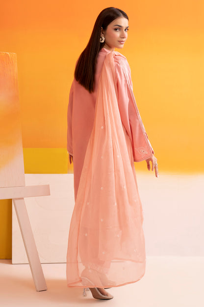 Embroidered Kurta Dupatta Trouser - 2523