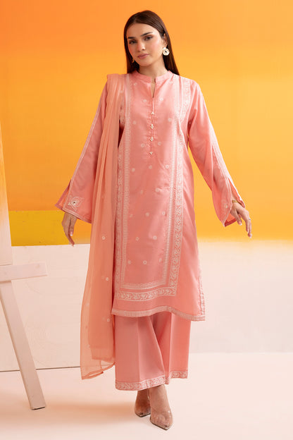 Embroidered Kurta Dupatta Trouser - 2523