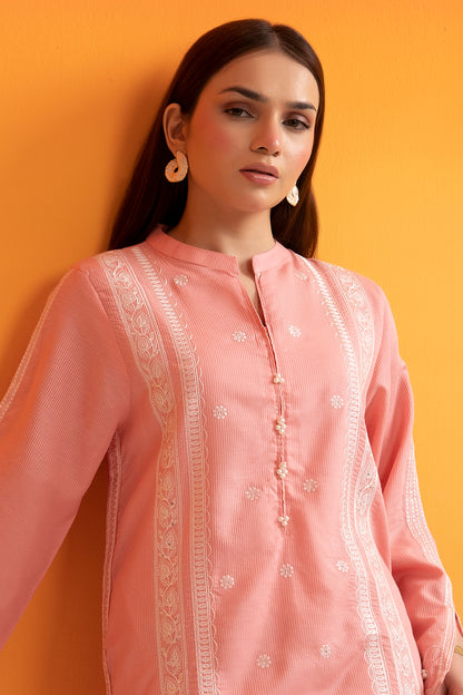 Embroidered Kurta Dupatta Trouser - 2523