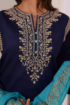 Embroidered Kurta Dupatta Trouser - 2533