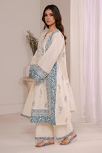 Embroidered Kurta Dupatta Trouser - 2543