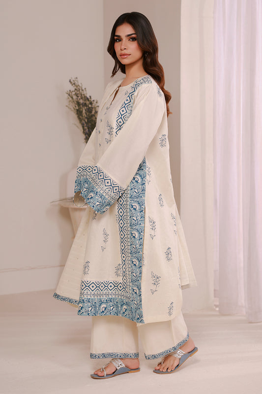 Embroidered Kurta Dupatta Trouser - 2543