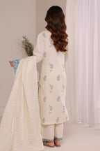 Embroidered Kurta Dupatta Trouser - 2543